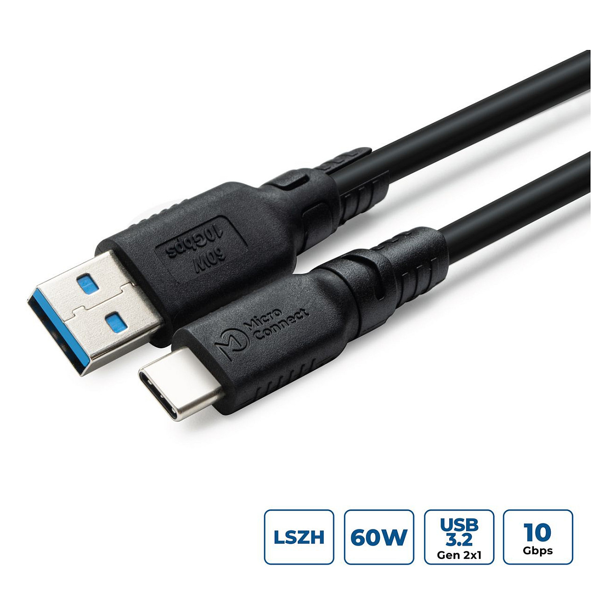 MicroConnect ColorFlex LSZH series - USB-C cable - USB-C to USB Type A - 3 m