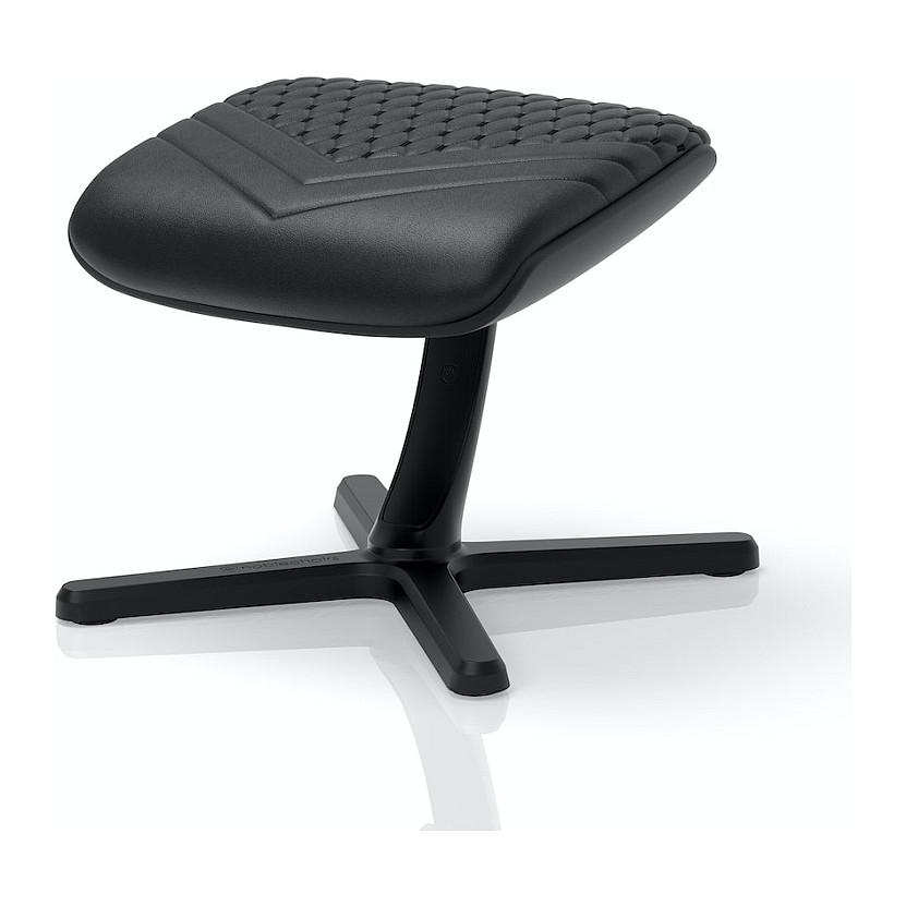 noblechairs Fußstütze 2 - Echtleder Schwarz
