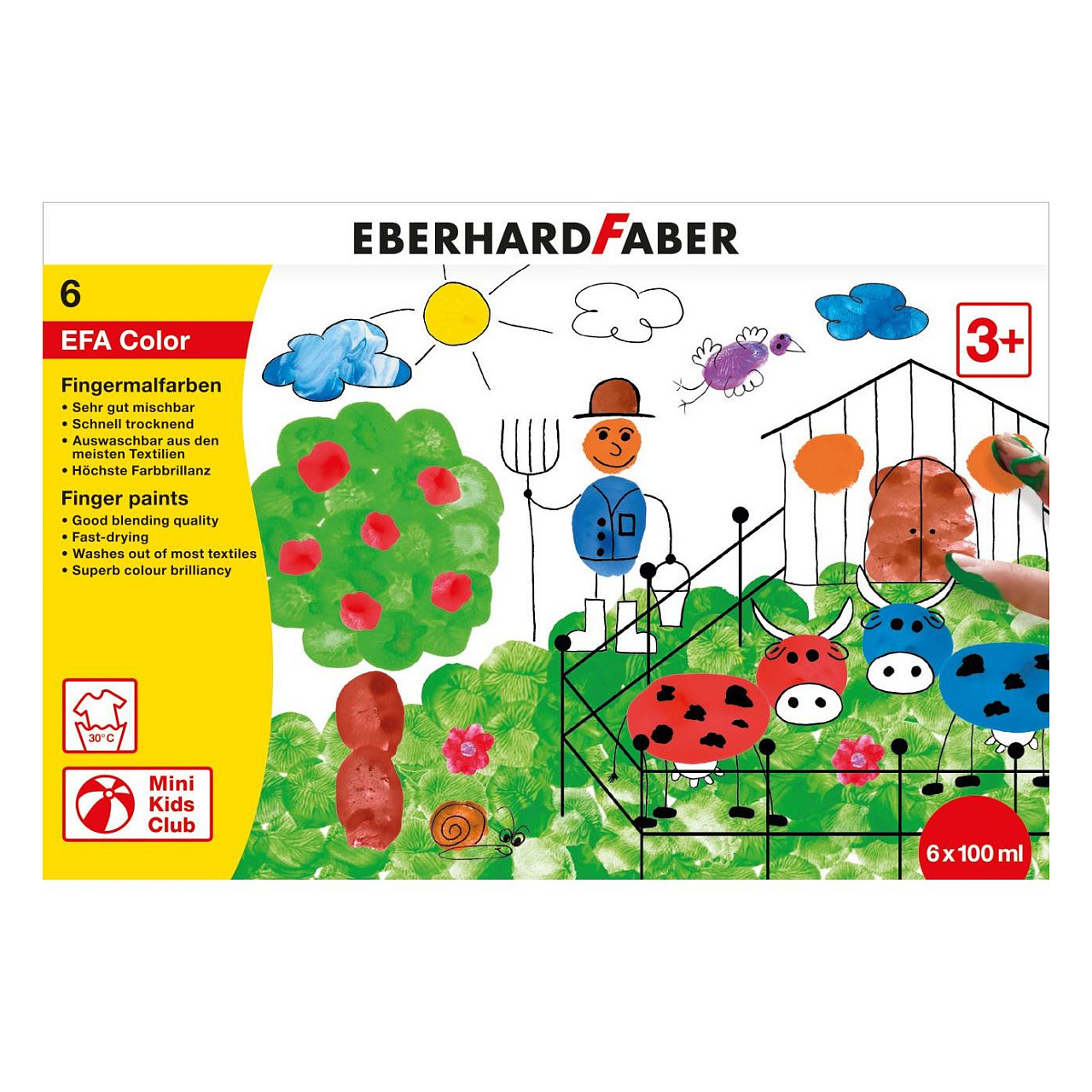 EBERHARD FABER Fingerfarben farbsortiert