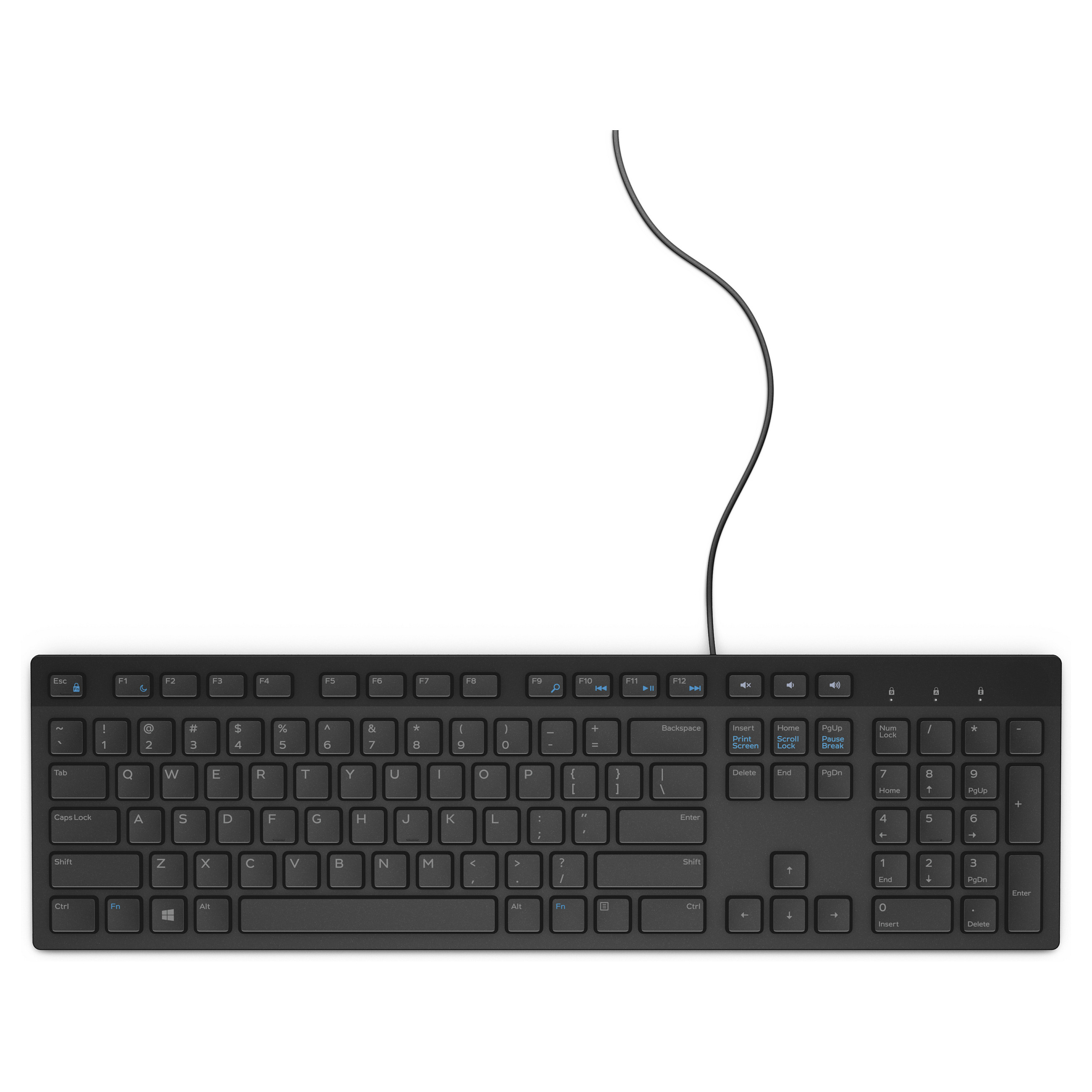 Dell KB216 Full-size Wired USB QWERTY Keyboard Black