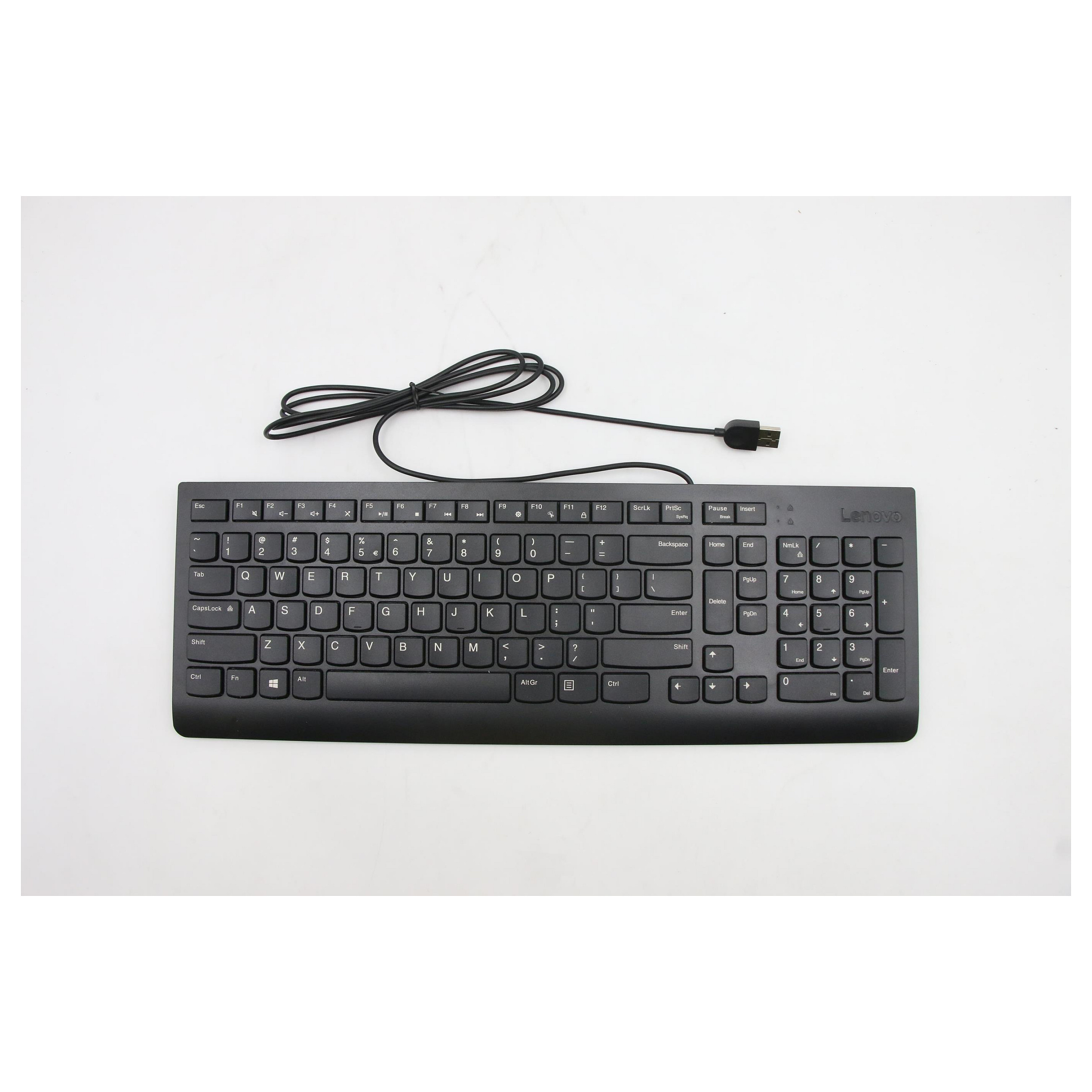 Essential Wired Combo - keyboard and mouse set - US   European - Tastaturen - Englisch - Schwarz