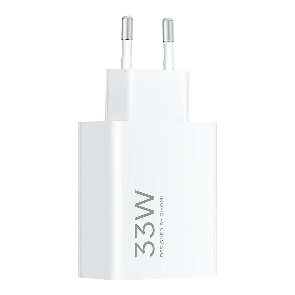 Xiaomi 33W HyperCharge Combo USB Type-A White Fast Charger + USB-A to USB-C Cable