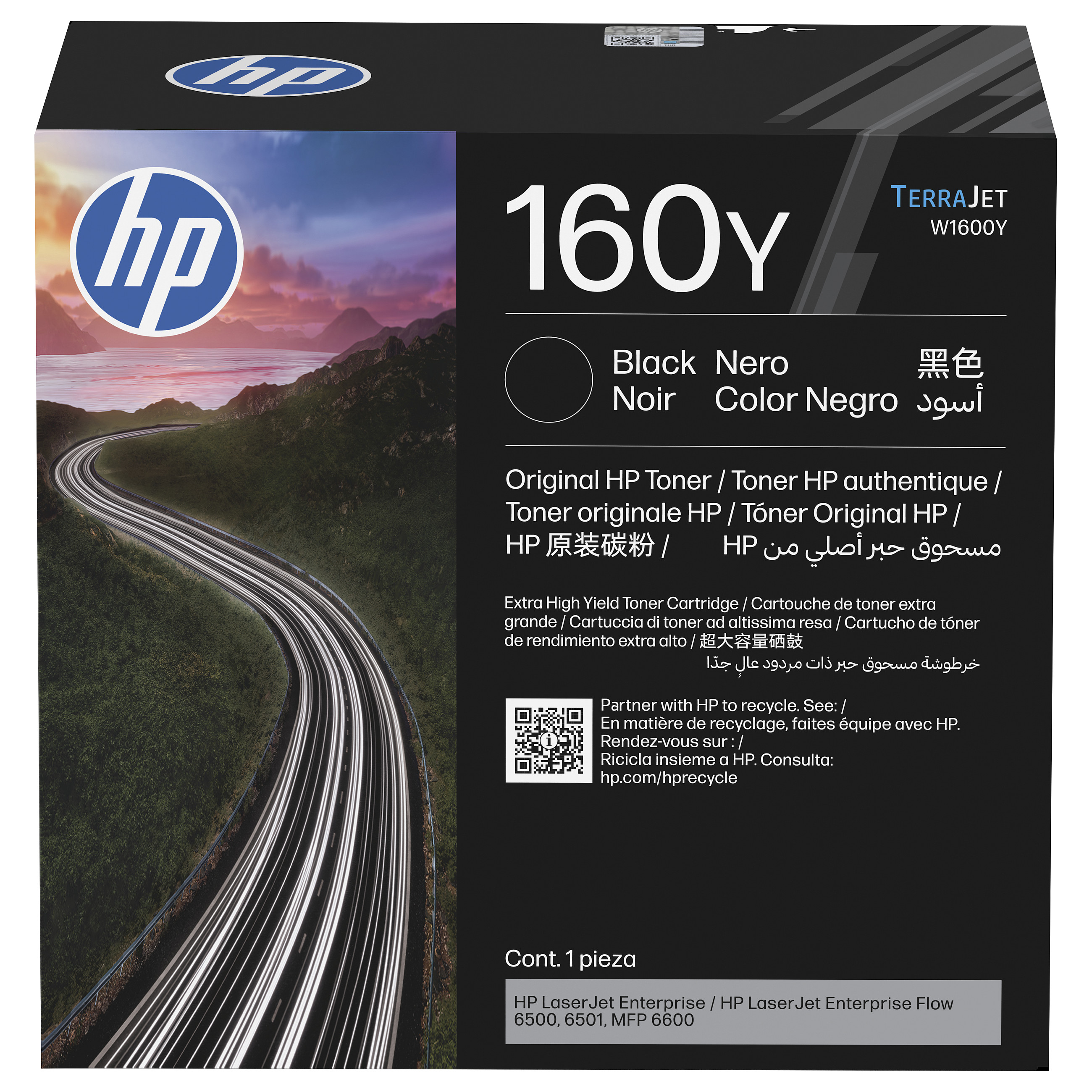 HP 160Y (W1600Y) schwarz Tonerkartusche