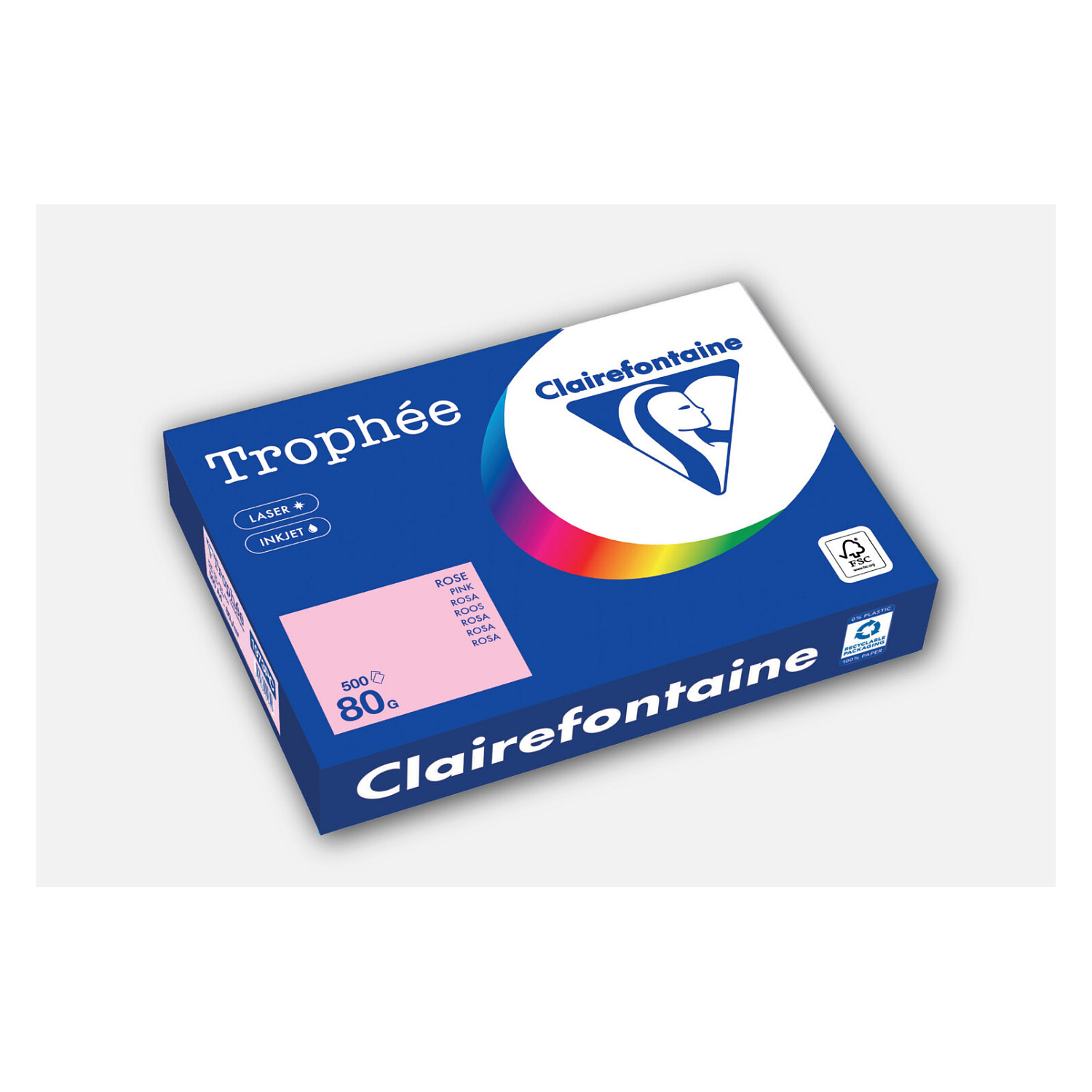 Clairefontaine Kopierpapier TrophÃ©e lila DIN A4 80 g/qm 500 Blatt Papier