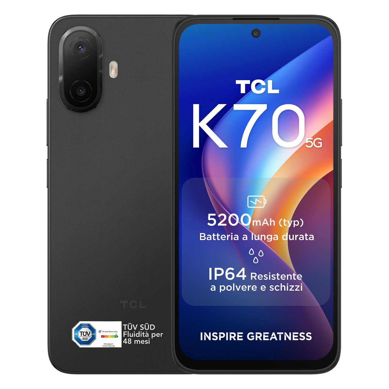 TCL K70 5G 4RAM 128GB midnight black