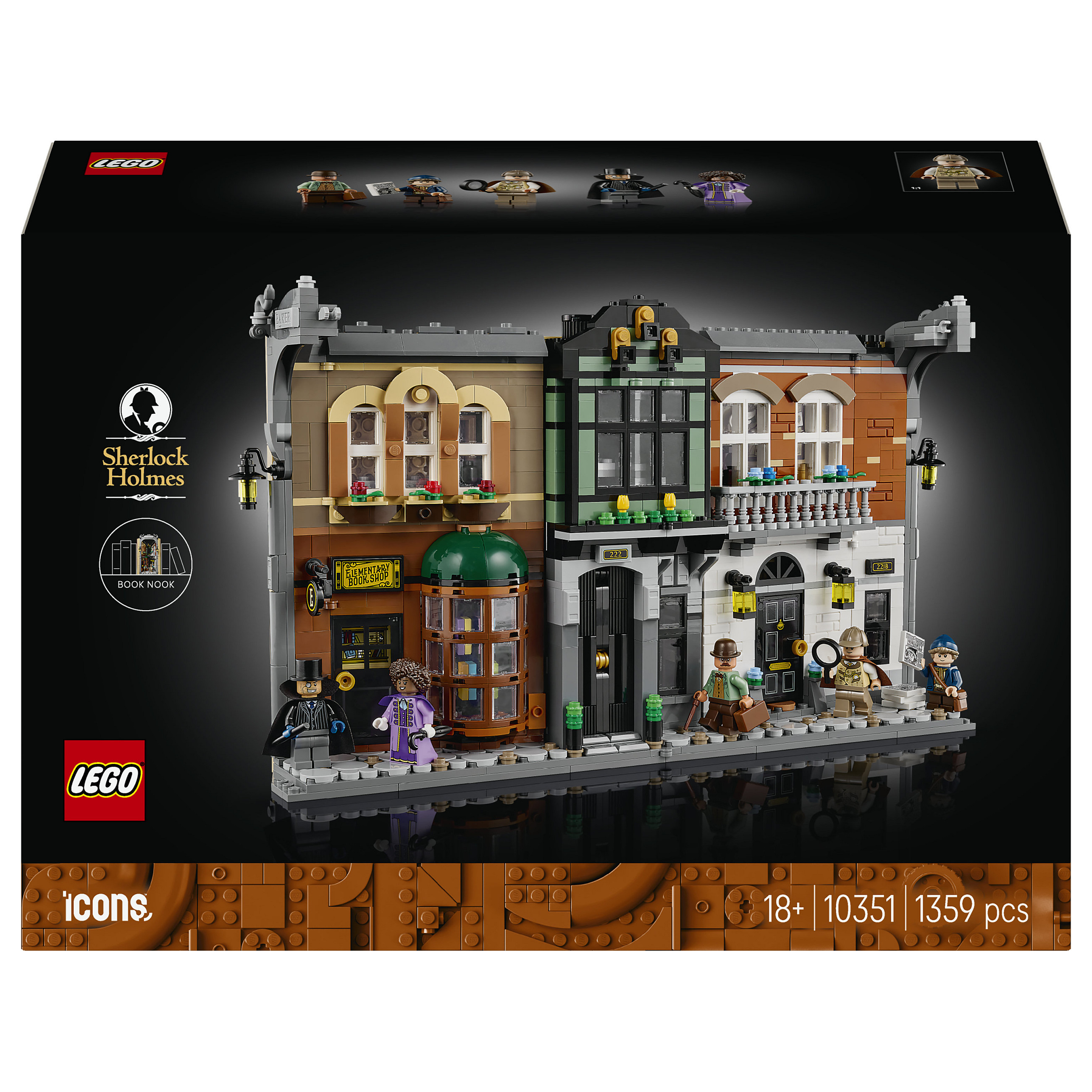 LEGO Icons - Sherlock Holmes: Bücherstütze