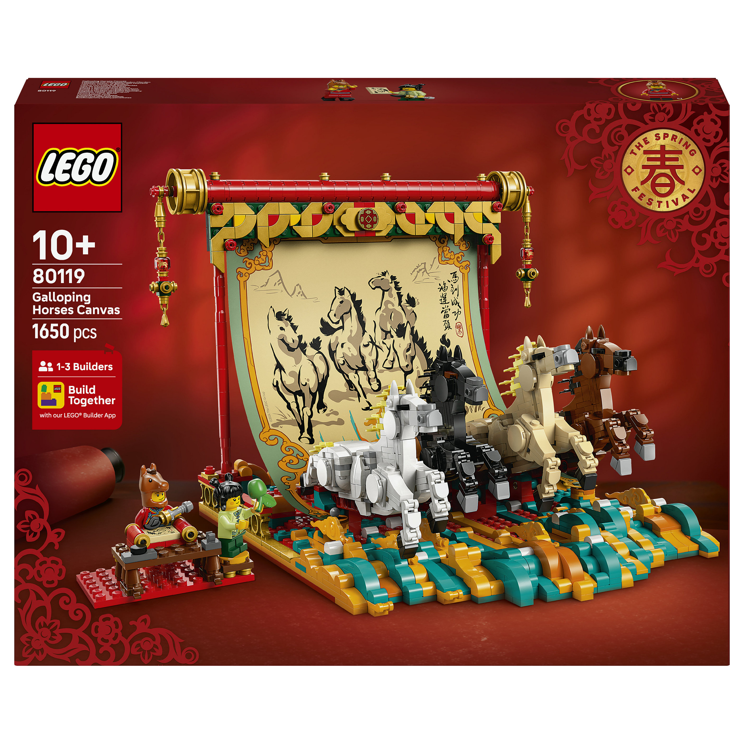 LEGO - Leinwand mit Galoppierenden Pferden