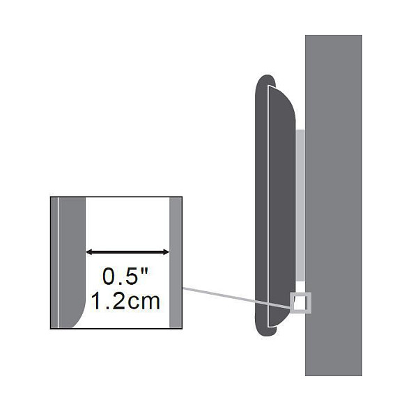 Wall mount small slim from