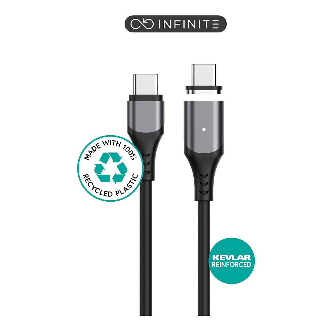 eStuff INFINITE Magnetic USBC C 2.0 Cable PD100W 480 Mbps