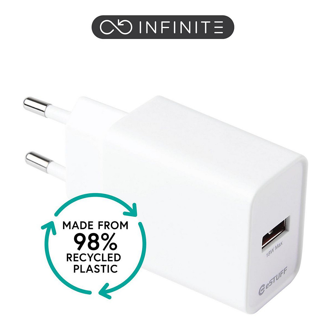 eStuff INFINITE (GRS) USBA Charger