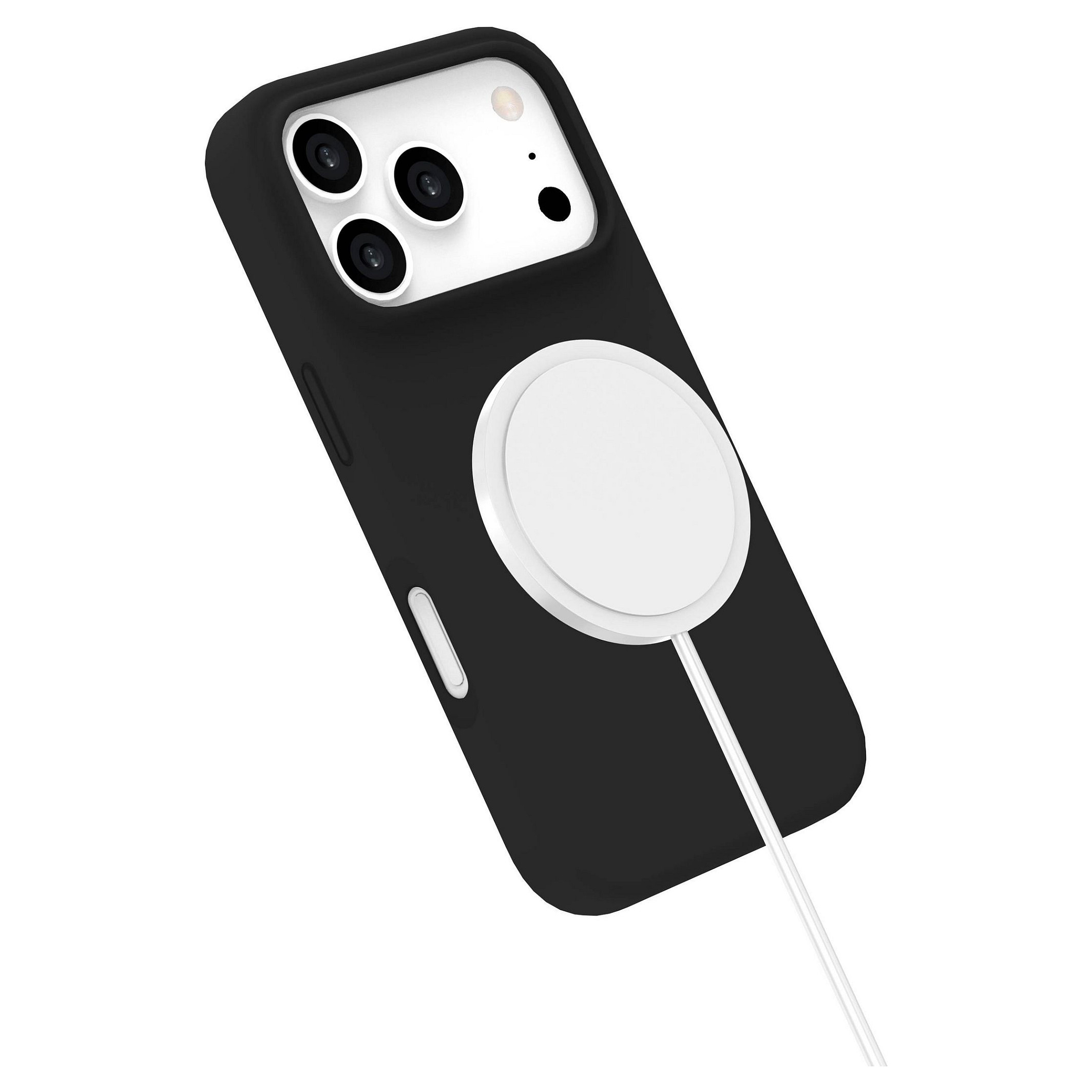 eStuff iPhone 17 Pro INFINITE ROME Magnetic Silicone Cover Schwarz