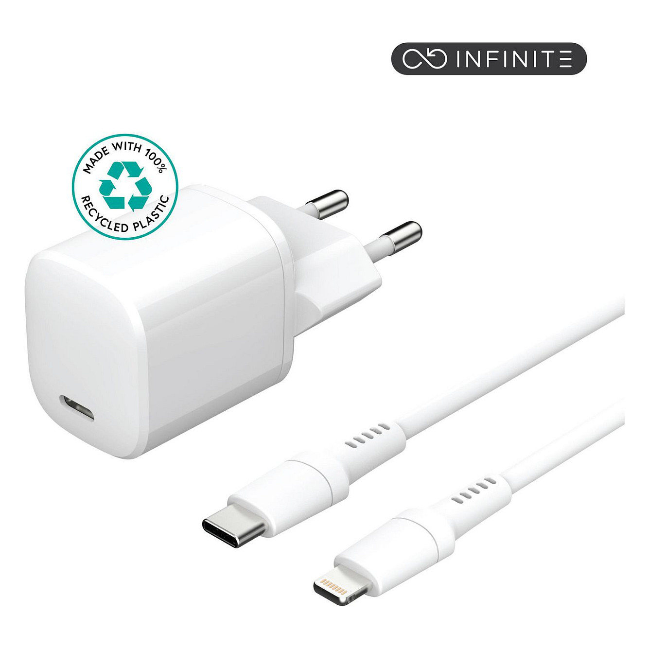 eStuff INFINITE Charger Kit PD 20W charger with 1,5m USBC to