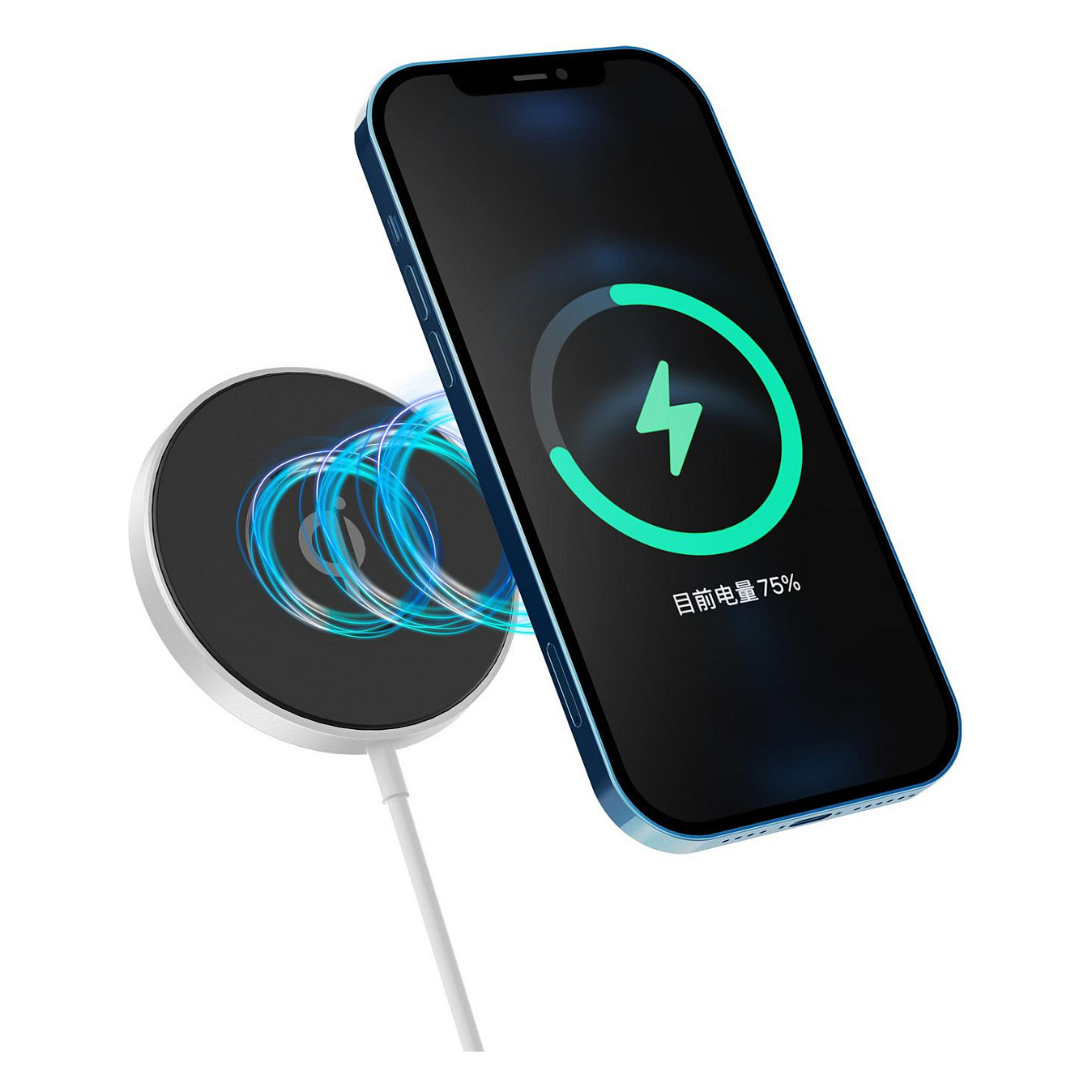Magnetic Wireless Charger mit USB-C Cable