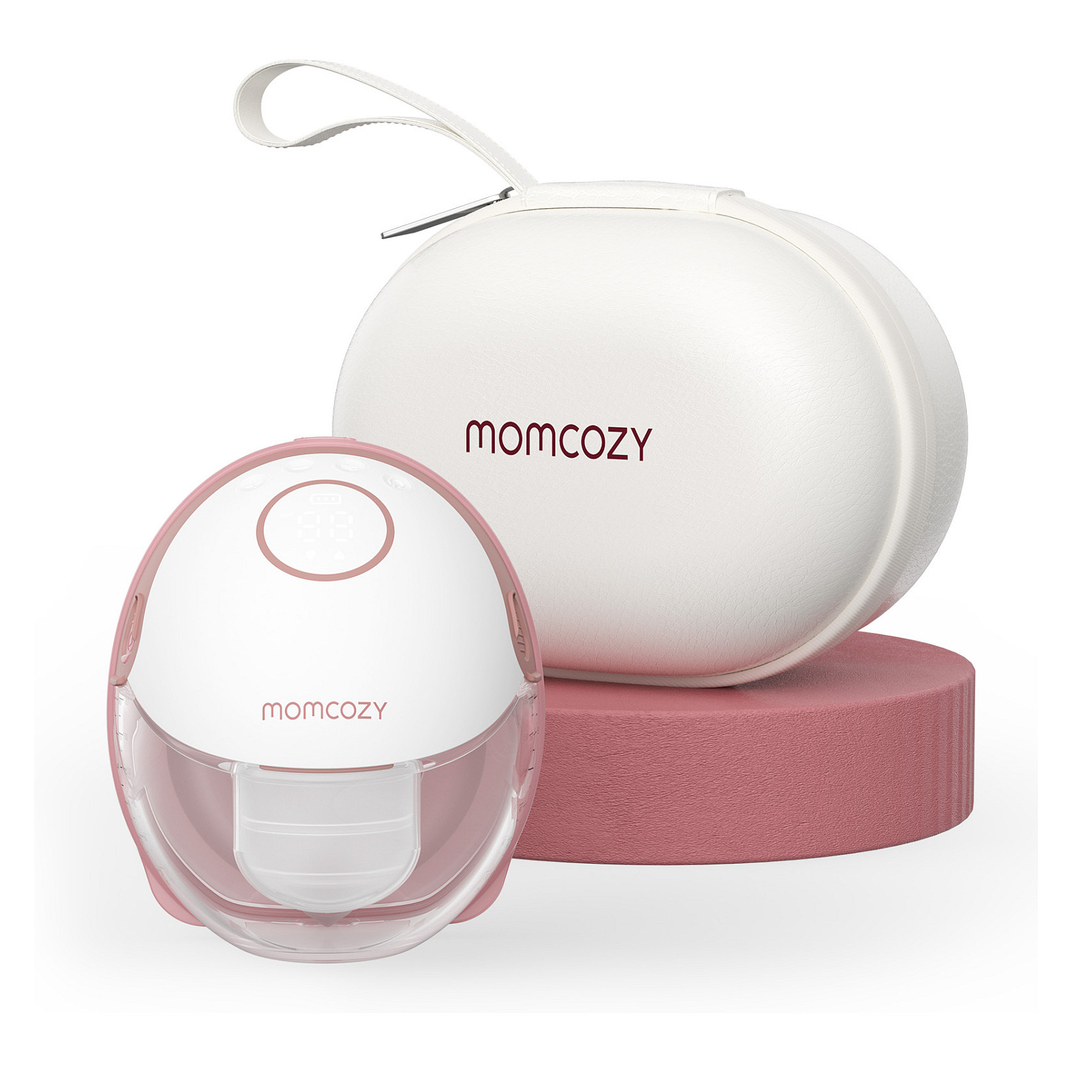 Momcozy M6 Mobile Milch Pumpe Einzeln Maroon