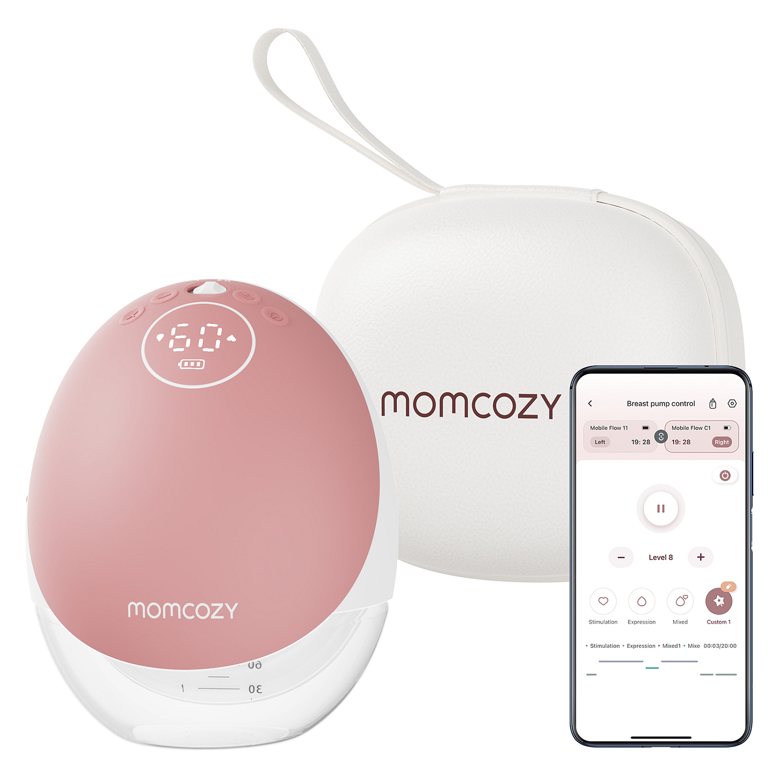 Momcozy Elektrische Milchpumpe M9, tragbar