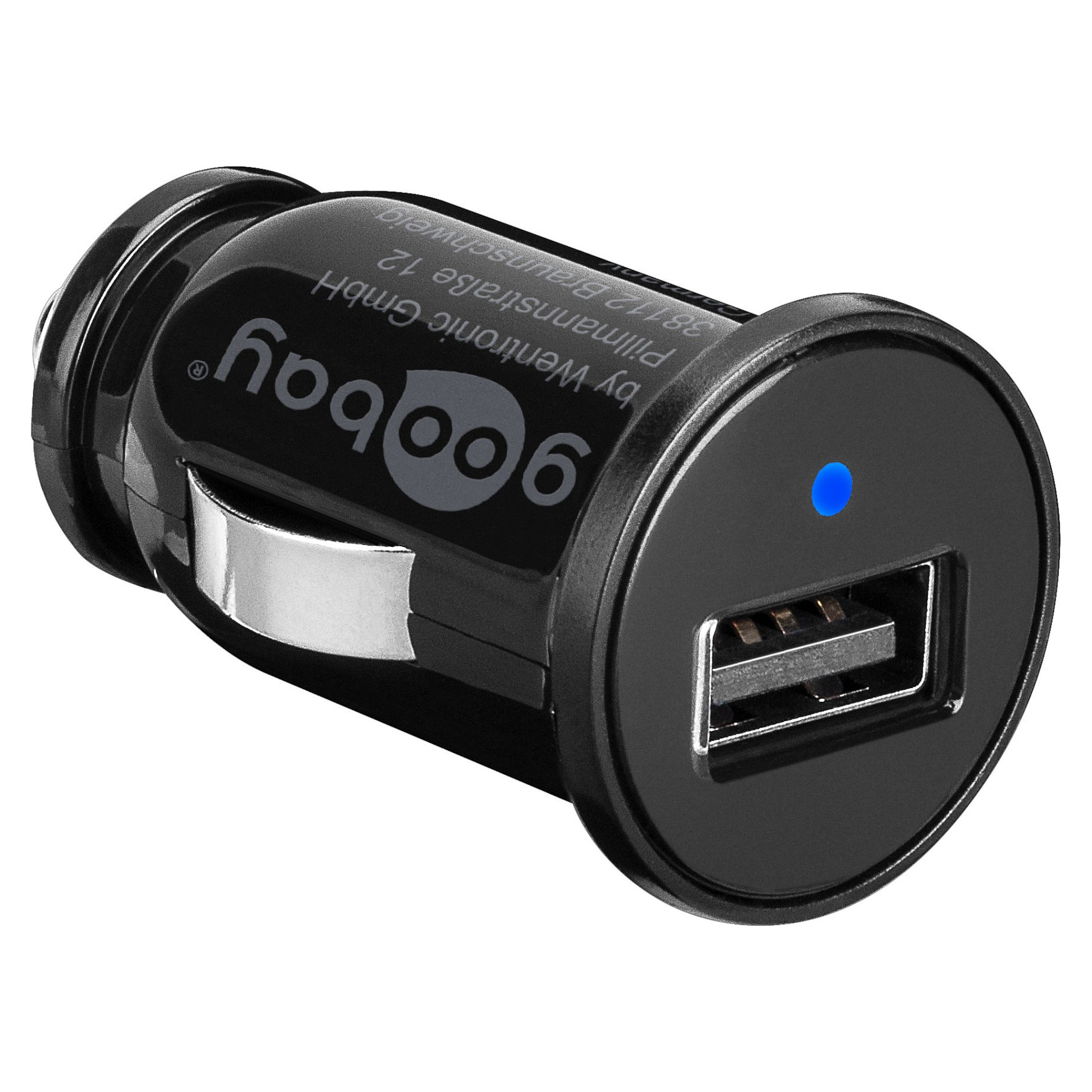 Auto-Ladegert 5 Watt (schwarz, 1x USB-A, 12 / 24 Volt)