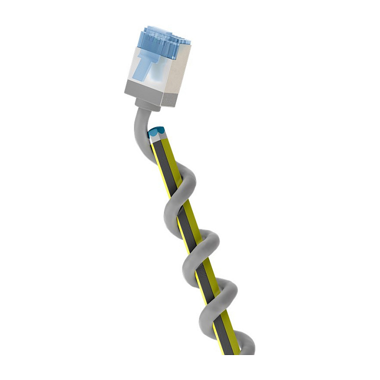 goobay LAN-Kabel CAT6A 1m grau
