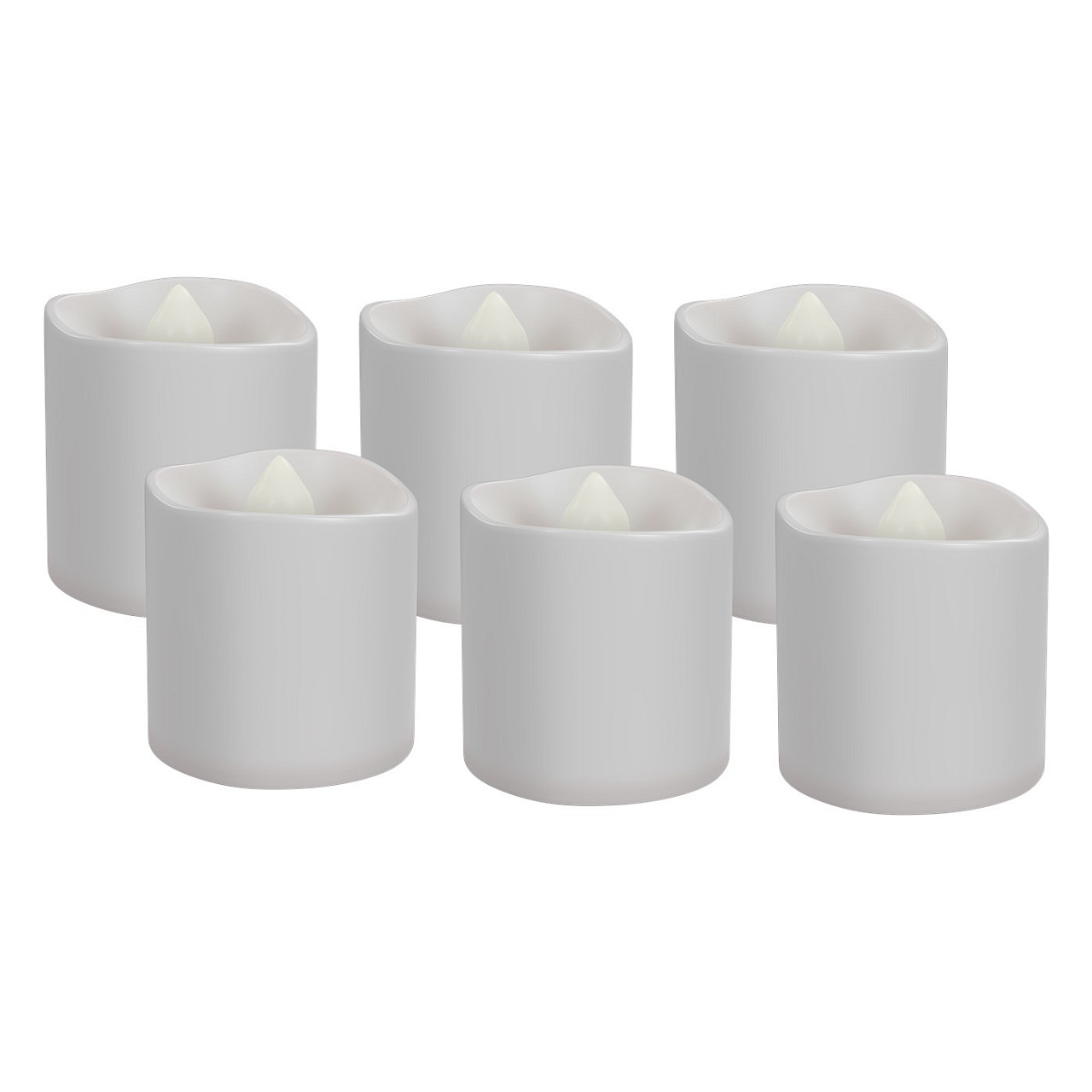 LED-Teelichter, 4,3cm, weiß
