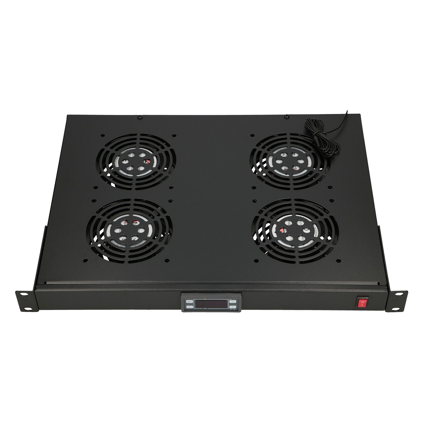 Fan Panel 19inch 4 Fans with Thermostat