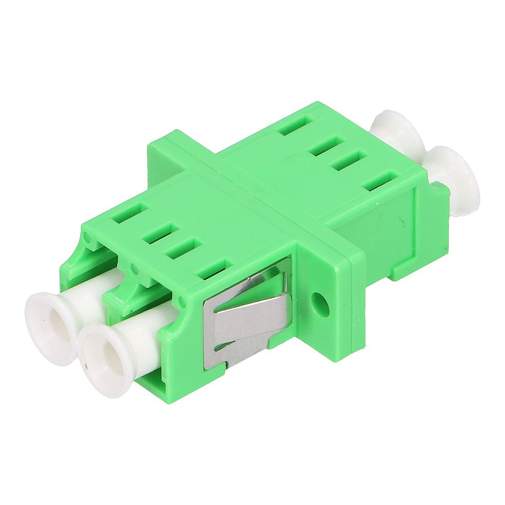Adapter LC/APC Single Mode Duplex LC/APC Uncoated Green Single Mode Plastic Ceramic