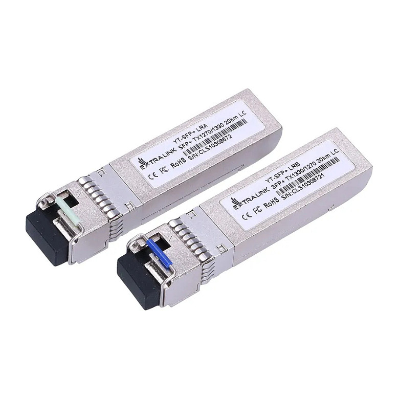 SFP+ WDM Modul SFP+ 10G, 10Gbps 1270/1330nm, Single Mode, 20km, LC, DOM, Paar
