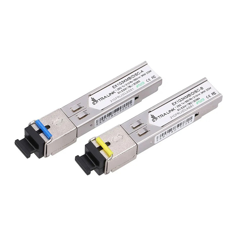 SFP 1.25G WDM Module 1310/1550 Nm Single-Mode 3 Km SC DOM - Transceiver - Fibre Optic