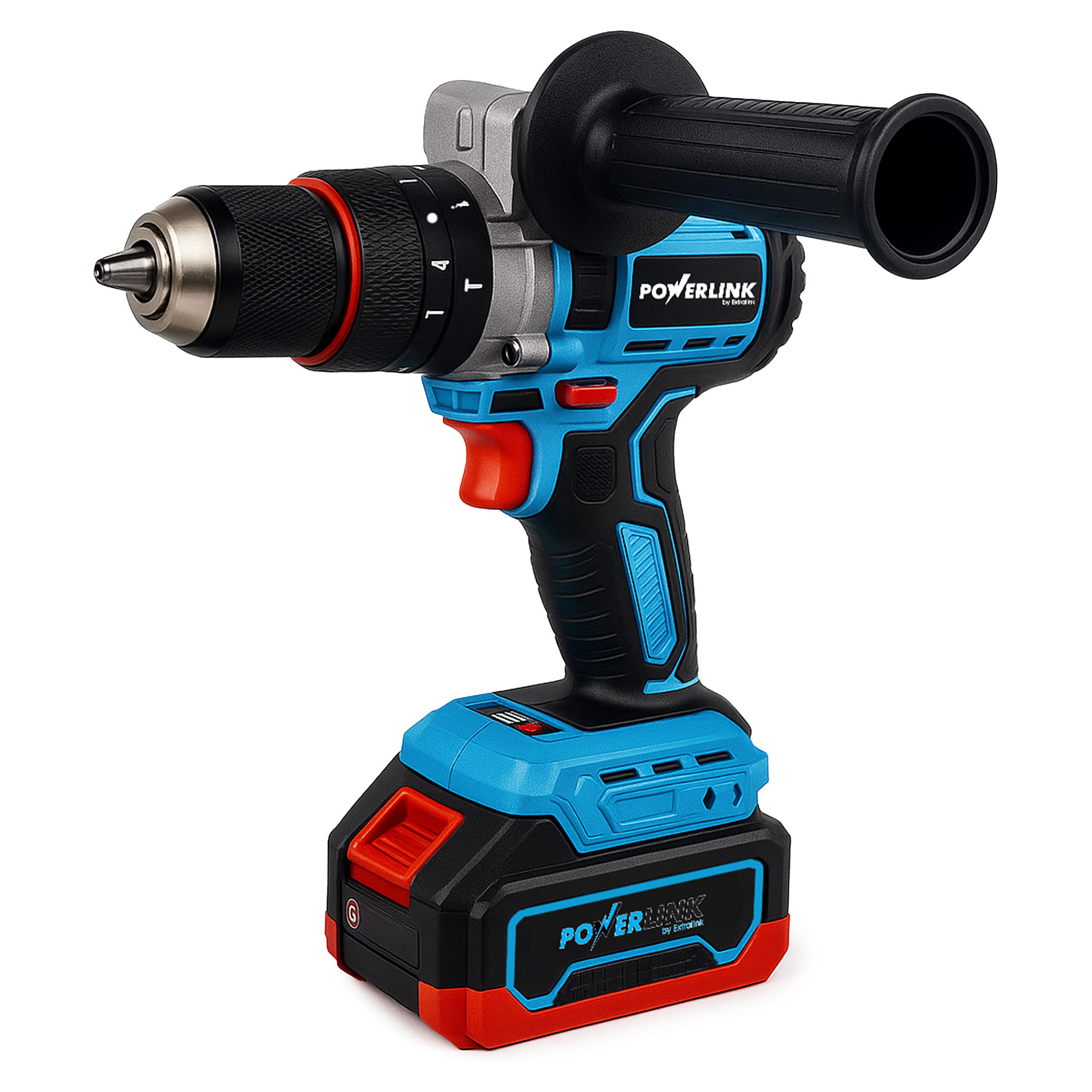 POWERLINK AKUMULATOROWA WIERTARKO-WKRETARKA UDAR Z RACZKA PWL-06 13MM 20V 2X4AH