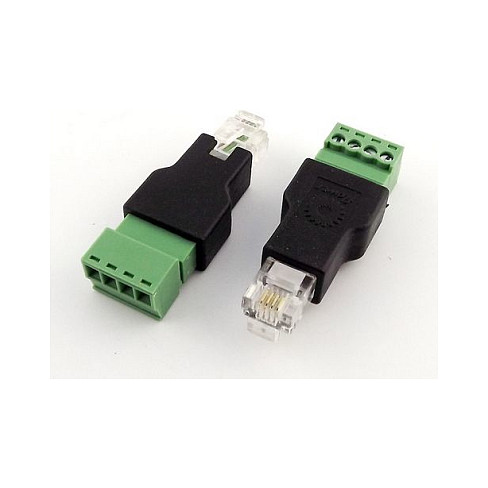 TK RJ11-Stecker, 6P4C-Terminalblock/Schraubkontakt *2er-Pack* Netzwerk