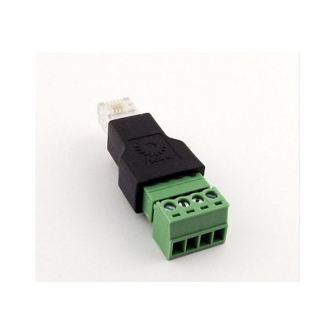 TK RJ11-Stecker, 6P4C-Terminalblock/Schraubkontakt *2er-Pack*