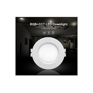 21 LED Panel Rund 6W RGB-WW (RGB-CCT) mit Funk und WLAN *Milight/Miboxer*