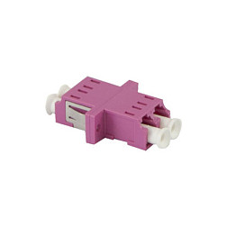 50/125u Multimode OM4, erika-violett, duplex, PVC, mit Flansch, Synergy 21,