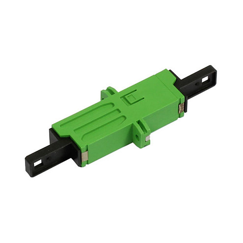 9/125u Singlemode, grün, simplex, PVC, Keramikhülse, mit Flansch, Synergy 21