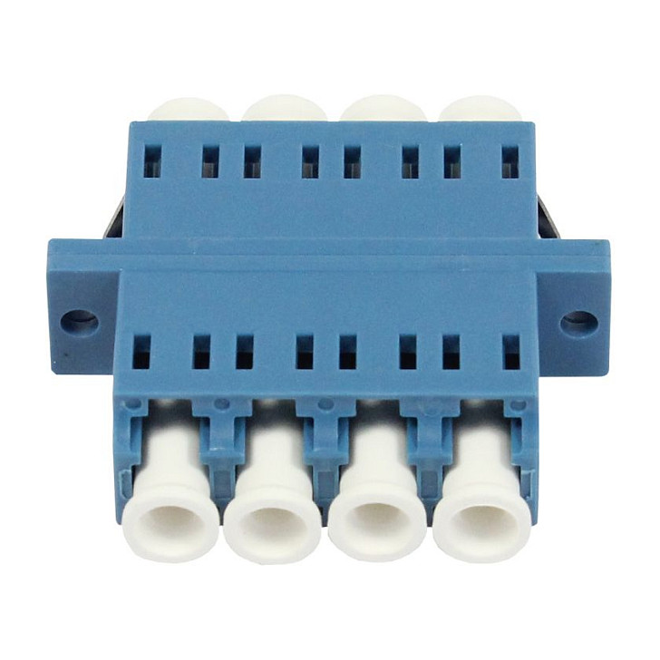 9/125u Singlemode OS2, blau, Quad, PVC, mit Flansch, Synergy 21,