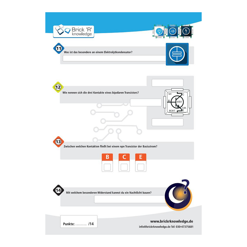 ALLNET BrickRknowledge Übungsheft Aufgabenteil Basics 10er Pack