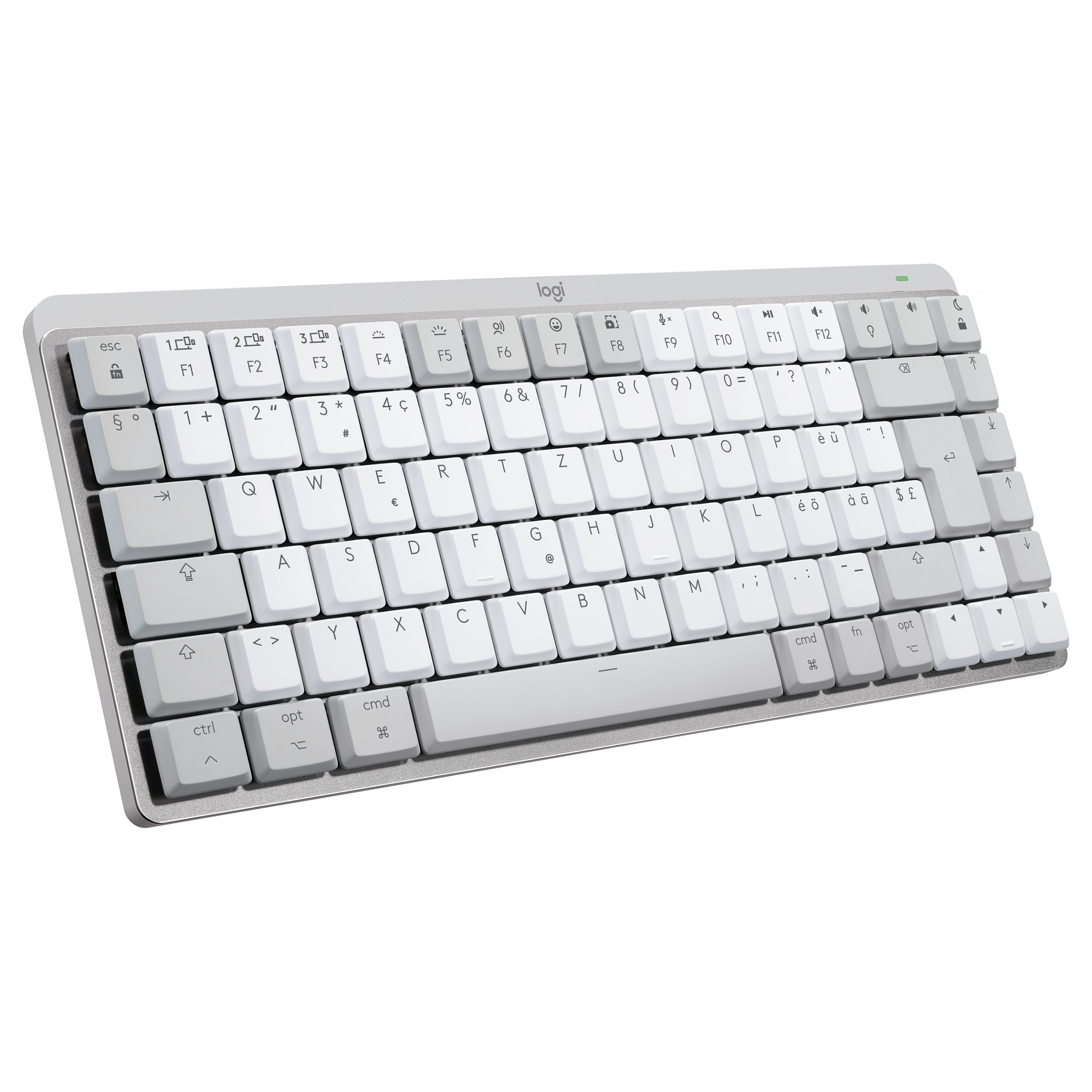 LOGITECH MX Mechanical Mini for Mac Minimalist Wireless Illuminated Keyboard - PALE GREY - (CH) - EMEA