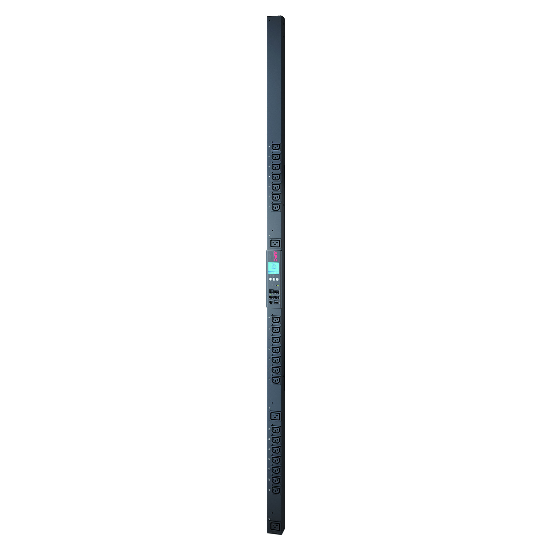 APC Rack PDU 2G Metered by Outlet with Switching ZeroU 16A 230V (21) C13 & (3) C19, Cord Length 0m