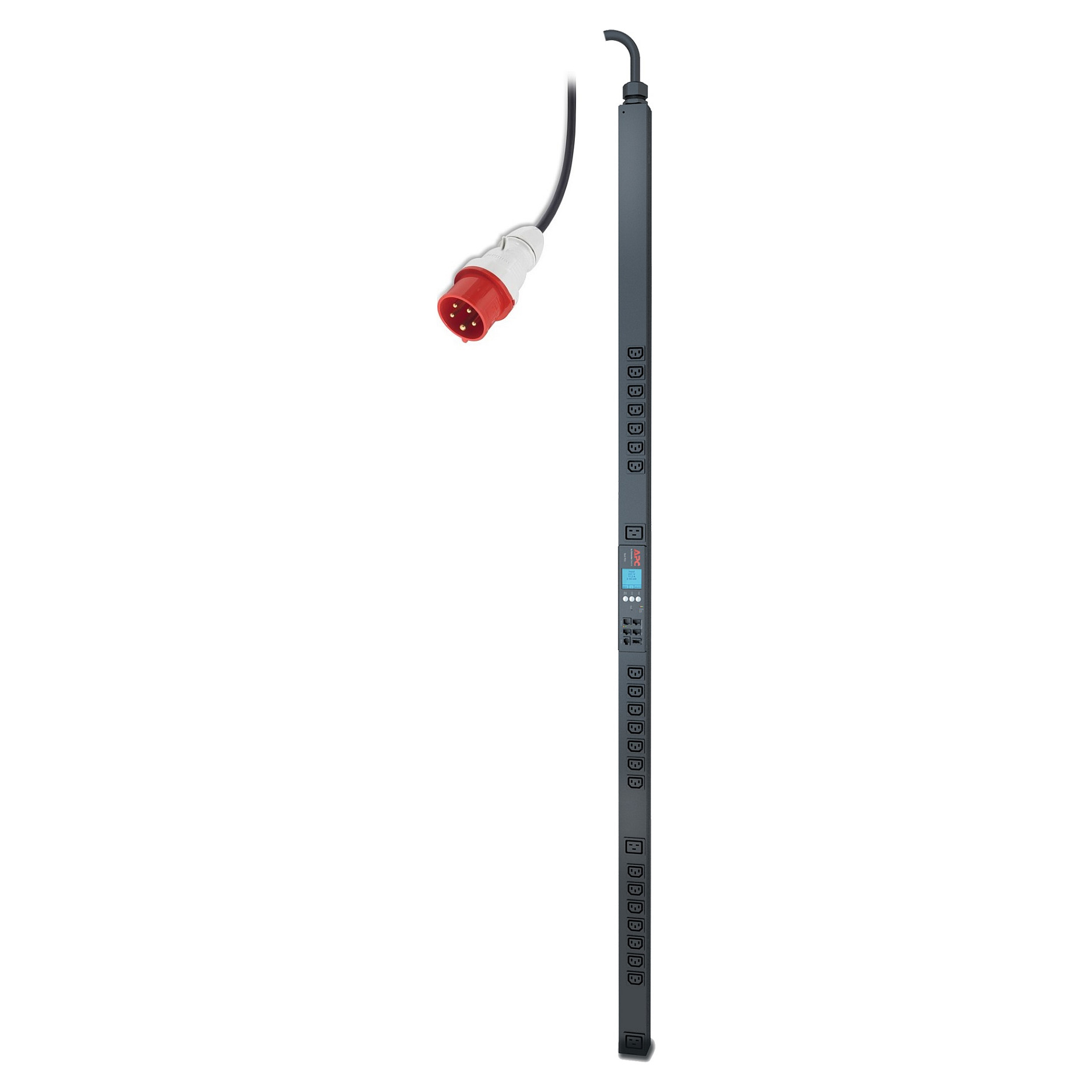 APC Metered-by-Outlet Rack PDU 2G Rack AC 400V 3-phase RS-232 output connectors 24 0U 1,8m cord Black
