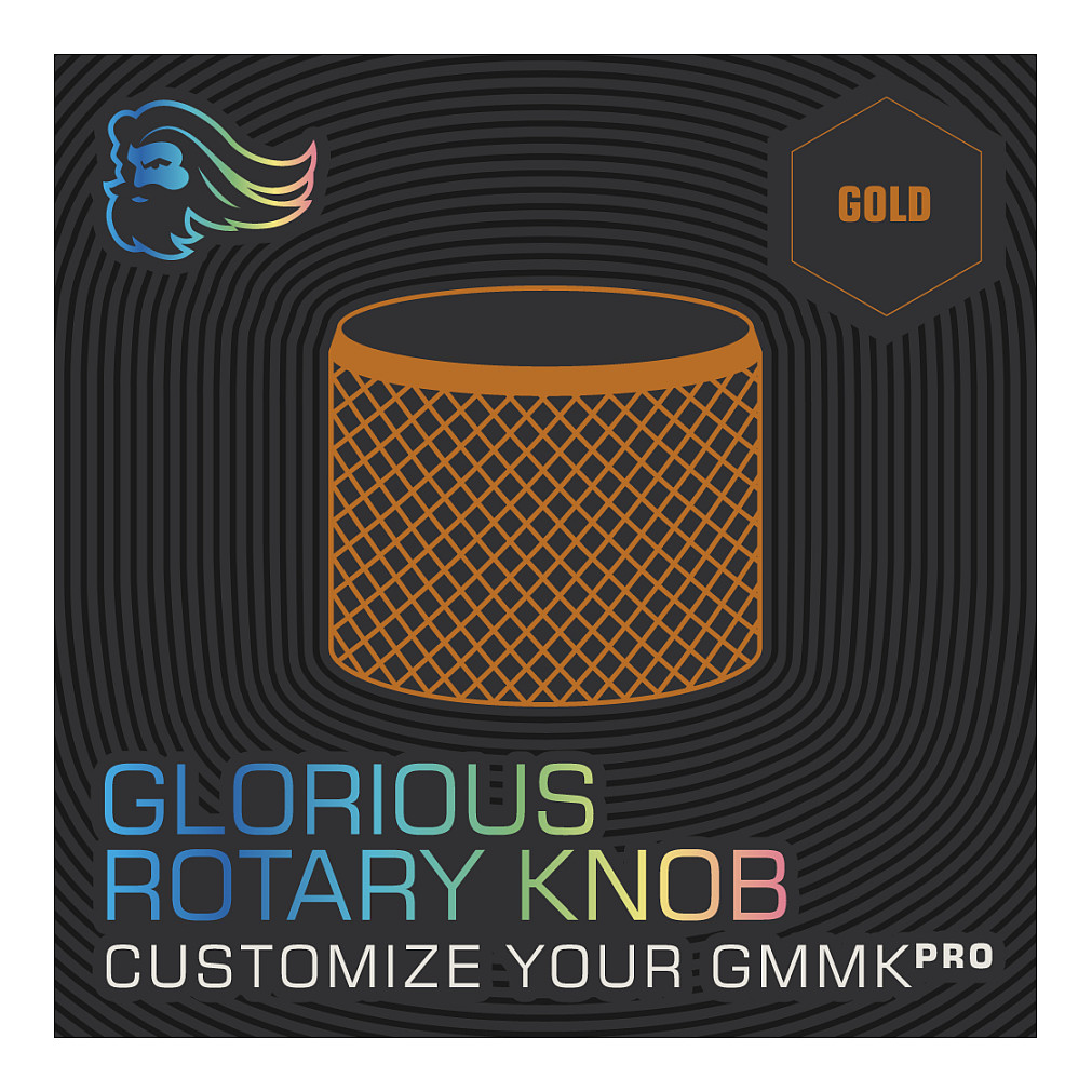 Glorious GMMK PRO Rotary Knob - gold