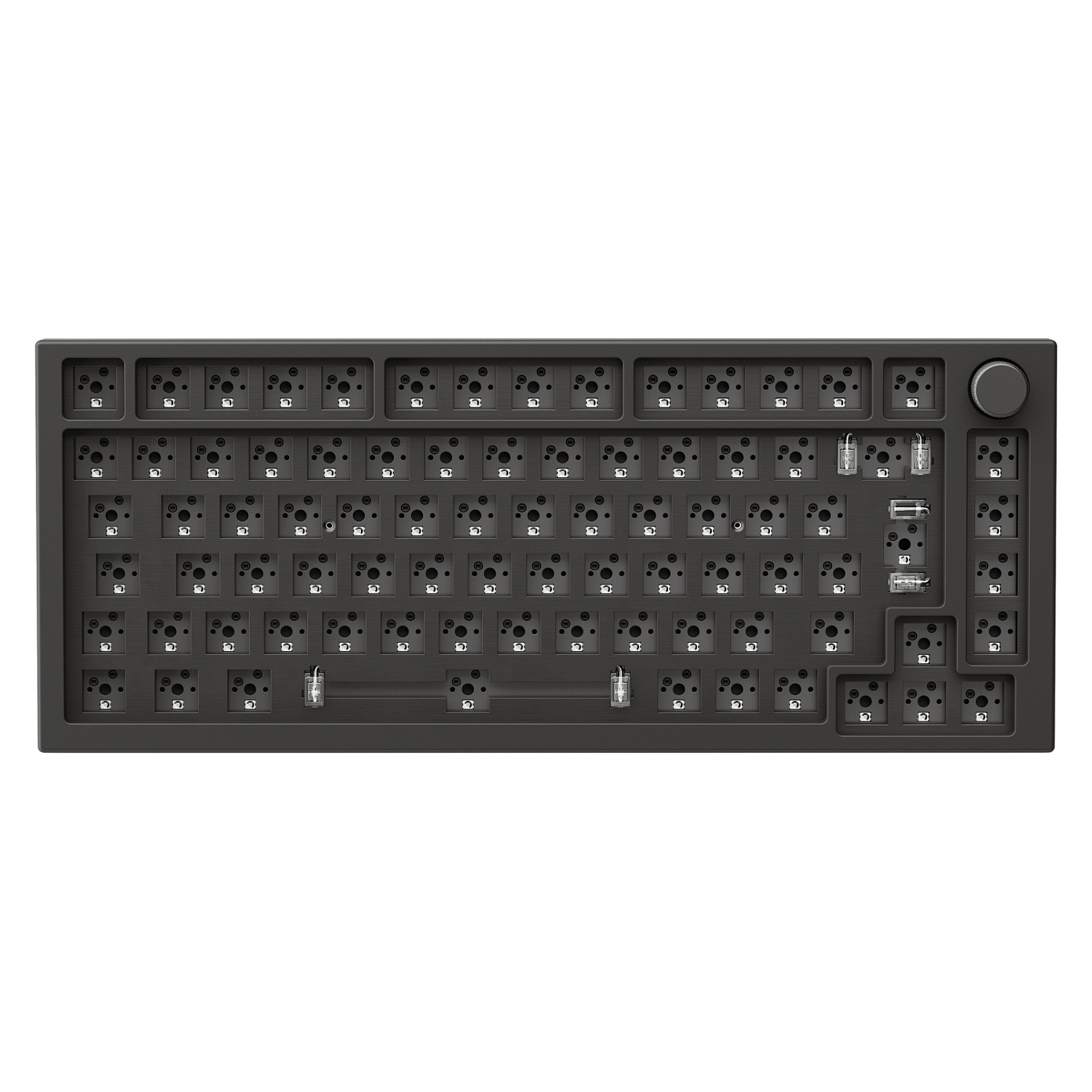 Glorious GMMK Pro 75% Layout Barebone Tastatur, Black Slate schwarz, ISO