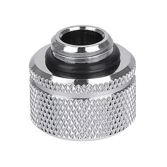 K Thermaltake Pacific G1/4 PETG Tube 16mm OD Adapter - Chrome