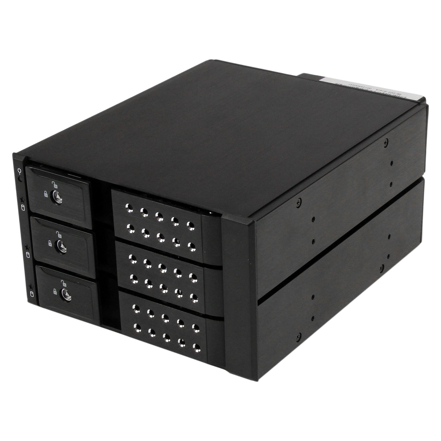 3-fach 3,5 Zoll trägerloser SATA Festplatten Aluminium Wechselrahmen Backplane Festplatten Zubehör