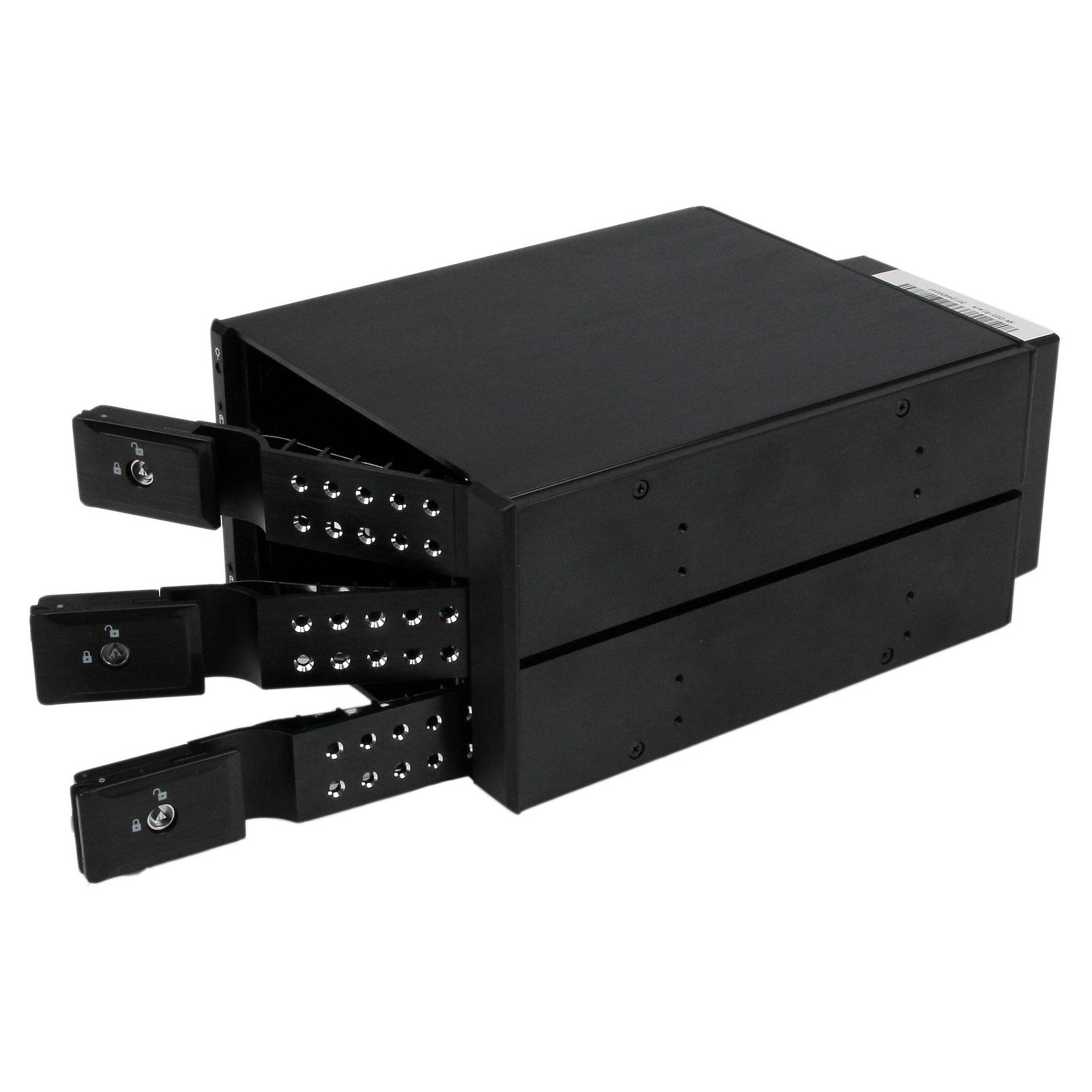 3-fach 3,5 Zoll trägerloser SATA Festplatten Aluminium Wechselrahmen Backplane