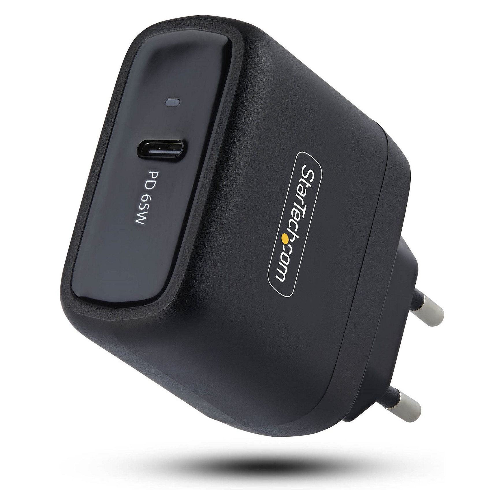 65W USB-C Laptop Charger Compact GaN Wall Charger for Dell XPS HP ProBook MacBook Pro Microsoft Surface Pro Black