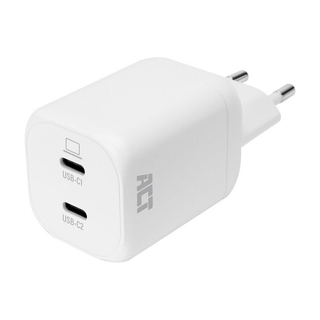 USB-C Charger 100W 2-port with Power Delivery 3.2, PPS, AVS, QuickCharge and GaNFast