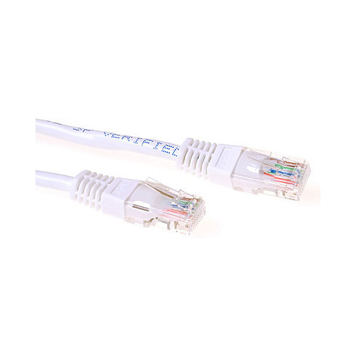 White 20 meter U/UTP CAT6 patch cable with RJ45 connectors