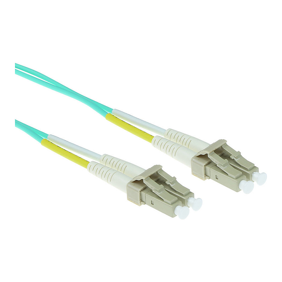30 meter LSZH Multimode 50/125 OM3 fiber patch cable duplex with LC connectors