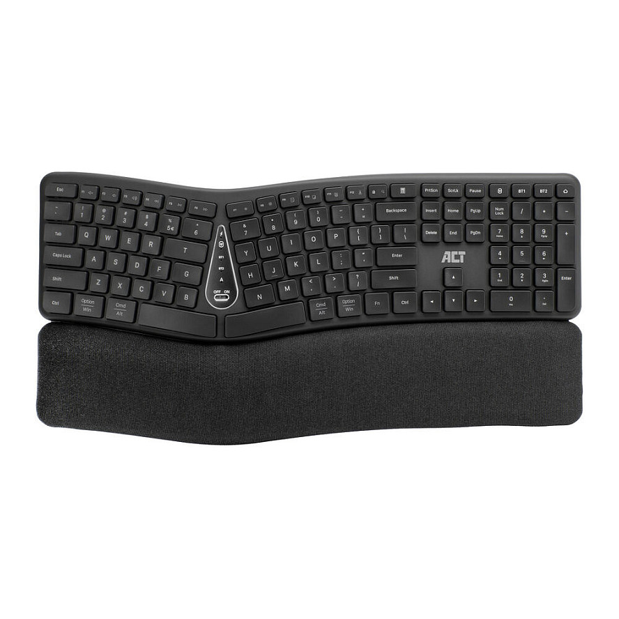 Ergonomic Bluetooth Keyboard, Multi-Connection (QWERTY/US layout)