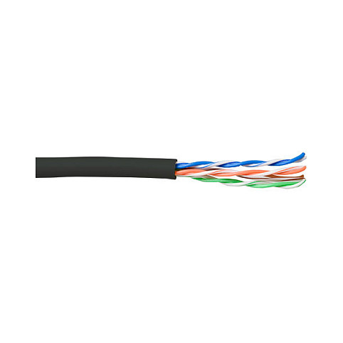 CAT5E U/UTP stranded patch black 100 m