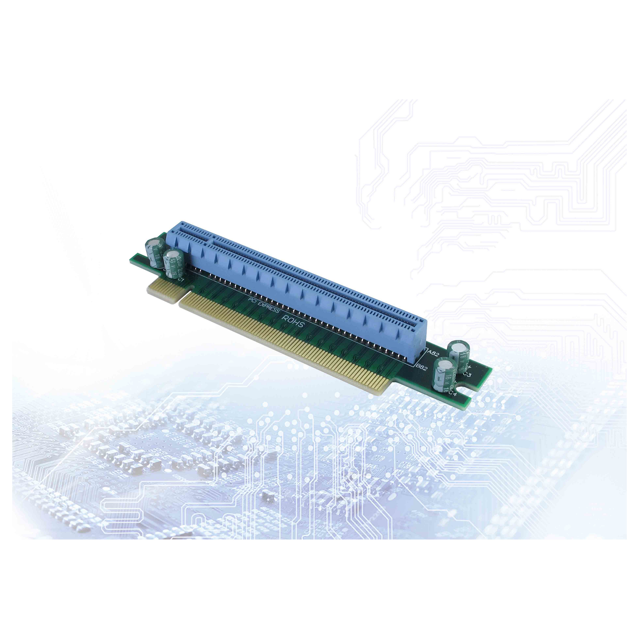 AC RiserCard SLPS053 PCIe x16, 1U links