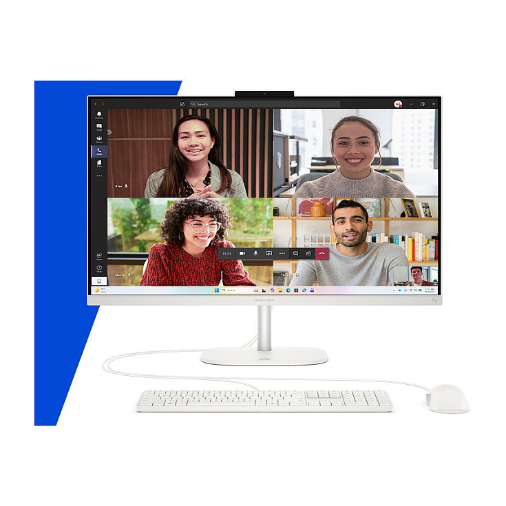 AIO HP OmniStudio 27-cw0470ng RYZ AI 7 445/16GB/512SSD/W11 Home white